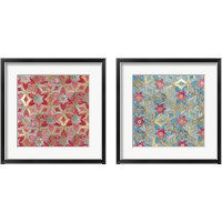 Framed 'Boho Tile 2 Piece Framed Art Print Set' border=