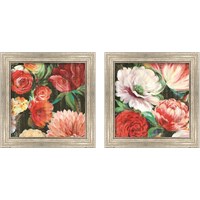 Framed 'Lavish Blooms 2 Piece Framed Art Print Set' border=