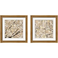 Framed 'Pearls in Bloom 2 Piece Framed Art Print Set' border=