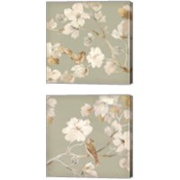 Framed 'Paradise Magnolia 2 Piece Canvas Print Set' border=