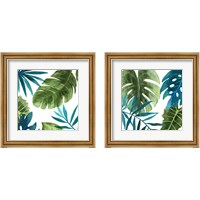 Framed Tropical Leaves 2 Piece Framed Art Print Set