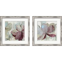 Framed 'Drippy Floral 2 Piece Framed Art Print Set' border=