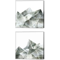 Framed 'Paper Mountains 2 Piece Canvas Print Set' border=