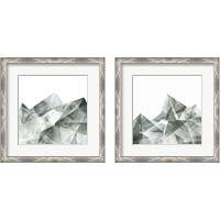 Framed 'Paper Mountains 2 Piece Framed Art Print Set' border=
