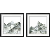 Framed 'Paper Mountains 2 Piece Framed Art Print Set' border=