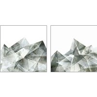 Framed 'Paper Mountains 2 Piece Art Print Set' border=