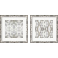 Framed 'Neutral Kaleidoscope 2 Piece Framed Art Print Set' border=