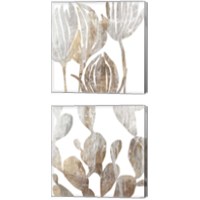 Framed 'Marble Foliage 2 Piece Canvas Print Set' border=