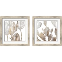 Framed 'Marble Foliage 2 Piece Framed Art Print Set' border=