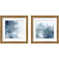 Framed 'Watercolor Stain 2 Piece Framed Art Print Set' border=