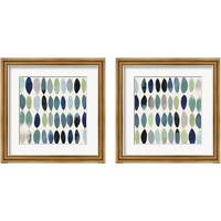 Framed 'Leaf Abstract 2 Piece Framed Art Print Set' border=