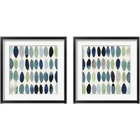 Framed 'Leaf Abstract 2 Piece Framed Art Print Set' border=