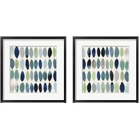 Framed 'Leaf Abstract 2 Piece Framed Art Print Set' border=