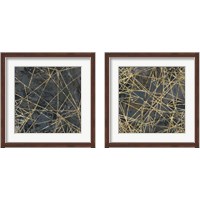 Framed 'Geometric Gold 2 Piece Framed Art Print Set' border=