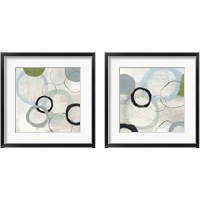 Framed Blue Circles 2 Piece Framed Art Print Set