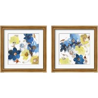 Framed 'Glitchy Floral 2 Piece Framed Art Print Set' border=