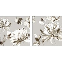 Framed 'Botanical Gray 2 Piece Art Print Set' border=