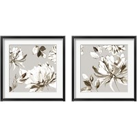 Framed Botanical Gray 2 Piece Framed Art Print Set