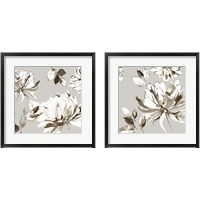 Framed Botanical Gray 2 Piece Framed Art Print Set
