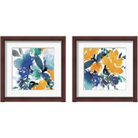 Framed Indigo Flower 2 Piece Framed Art Print Set