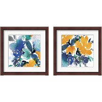Framed Indigo Flower 2 Piece Framed Art Print Set