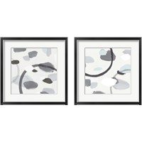 Framed 'Grey 2 Piece Framed Art Print Set' border=