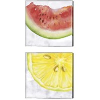 Framed 'Fruit 2 Piece Canvas Print Set' border=