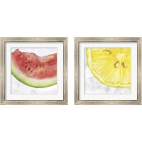 Framed 'Fruit 2 Piece Framed Art Print Set' border=