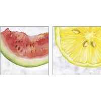 Framed 'Fruit 2 Piece Art Print Set' border=