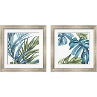 Framed 'Palm Leaves 2 Piece Framed Art Print Set' border=