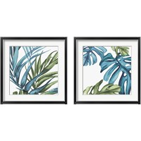 Framed 'Palm Leaves 2 Piece Framed Art Print Set' border=