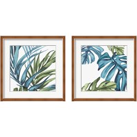 Framed 'Palm Leaves 2 Piece Framed Art Print Set' border=