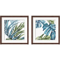 Framed 'Palm Leaves 2 Piece Framed Art Print Set' border=