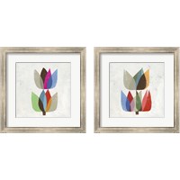 Framed 'Tulip 2 Piece Framed Art Print Set' border=