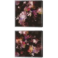 Framed Glitchy Floral 2 Piece Canvas Print Set