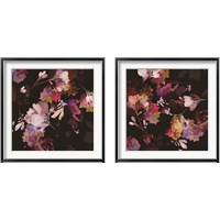 Framed 'Glitchy Floral 2 Piece Framed Art Print Set' border=