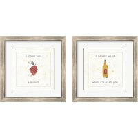 Framed 'Flavor Notes 2 Piece Framed Art Print Set' border=