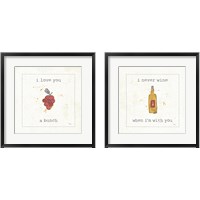 Framed 'Flavor Notes 2 Piece Framed Art Print Set' border=