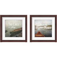 Framed 'Calm Waters no Triangles 2 Piece Framed Art Print Set' border=