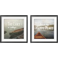 Framed 'Calm Waters no Triangles 2 Piece Framed Art Print Set' border=