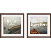 Framed 'Calm Waters no Triangles 2 Piece Framed Art Print Set' border=