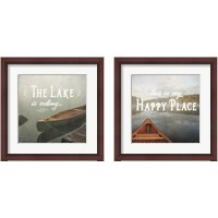 Framed 'Calm Waters no Triangles 2 Piece Framed Art Print Set' border=