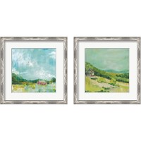 Framed 'Horizon Farm 2 Piece Framed Art Print Set' border=