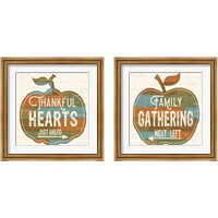 Framed 'Harvest Signs 2 Piece Framed Art Print Set' border=