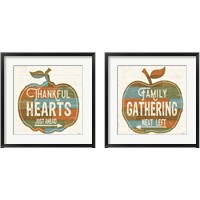 Framed 'Harvest Signs 2 Piece Framed Art Print Set' border=