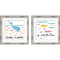 Framed Ocean Splash 2 Piece Framed Art Print Set