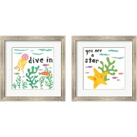 Framed Ocean Splash 2 Piece Framed Art Print Set