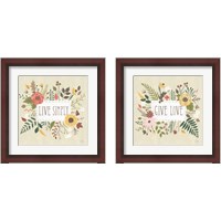 Framed 'Autumn Garden 2 Piece Framed Art Print Set' border=