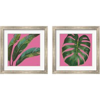 Framed Welcome to Paradise on Pink 2 Piece Framed Art Print Set