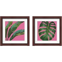 Framed Welcome to Paradise on Pink 2 Piece Framed Art Print Set